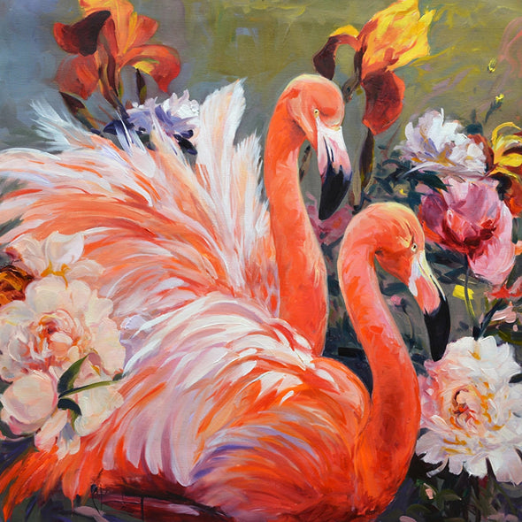 Chuck Larivey OPA Title: Garden Flamingos 1298-G