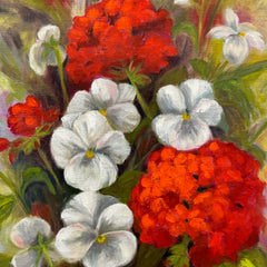 Andrea Amacker Title: Geraniums and Pansies