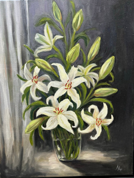 Andrea Amacker Title: White Lilies