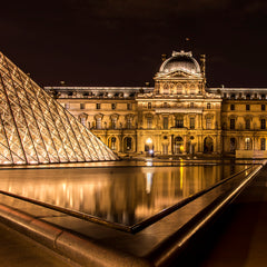 Ann Fulcher Title: The Louvre at Night II