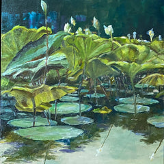 Russell Brown Title: Evening Lily Pads Diptych