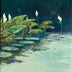 Russell Brown Title: Evening Lily Pads Diptych