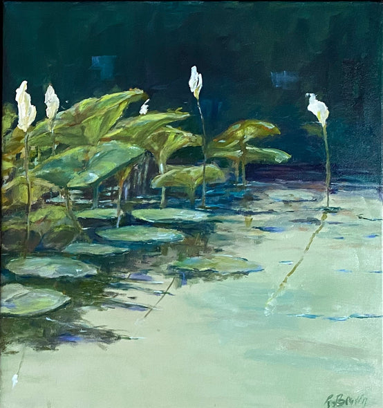 Russell Brown Title: Evening Lily Pads Diptych