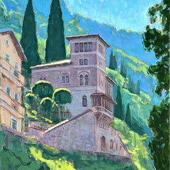 David Tanner Title: Hillside Villa on Lake Como