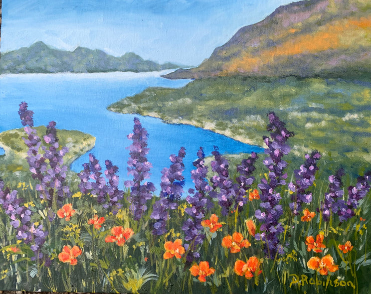 Diana Robinson Title: Wildflowers with a View