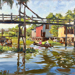 Doug Zeigler Title: Village Off the Mekong River