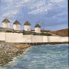 Gena Neidert Title: Mykonos Windmills