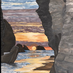 Gena Neidert Title: Rocky Beach Sunset