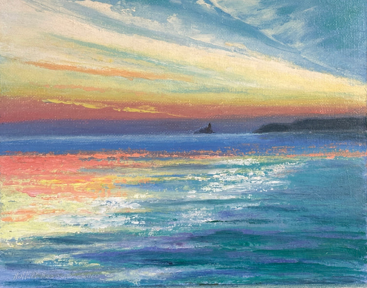 Hollett-Bazouzi, Linda Title: Sunrise Over St. Ives Bay, Cornwall