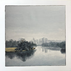 Linda Hollett-Bazouzi Title: View of Richmond, Evening Fog