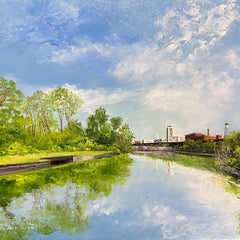 Linda Hollett-Bazouzi Title: View of Richmond from Great Shiplock Park  II