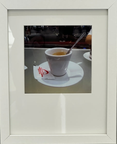 Hollett-Bazouzi, Linda Title: Espresso at McDonald's, the Train Station in La Spezia, Italy