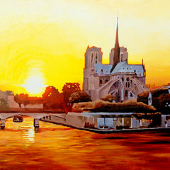 Jim Smither Title: Sunset at Notre Dame