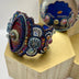 Bryan, Jody Title: Raku Cabochon Bead Embroidered Cuff