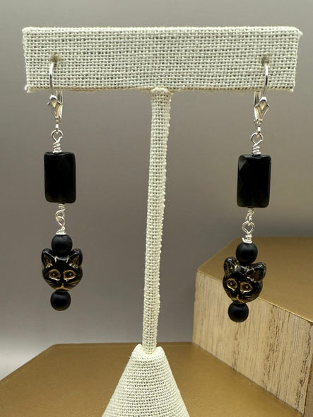 Bryan, Jody Title: Black Cat Drop Earrings