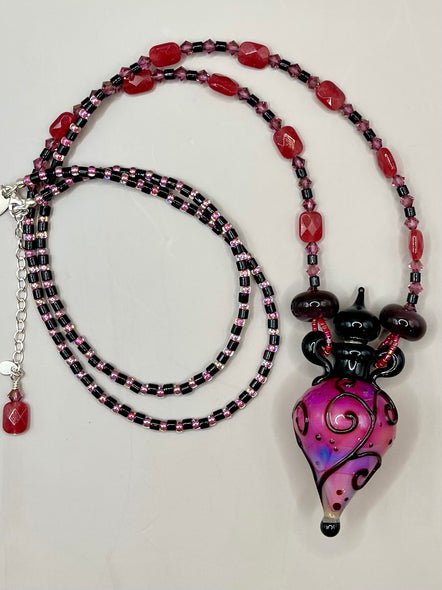 Bryan, Jody Title: Watermelon Jade Potion Bottle Necklace