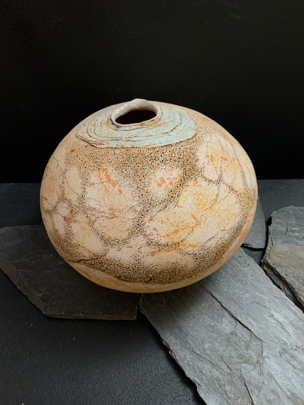 Kay Franz Title: Large Texture Vessel 23.7a