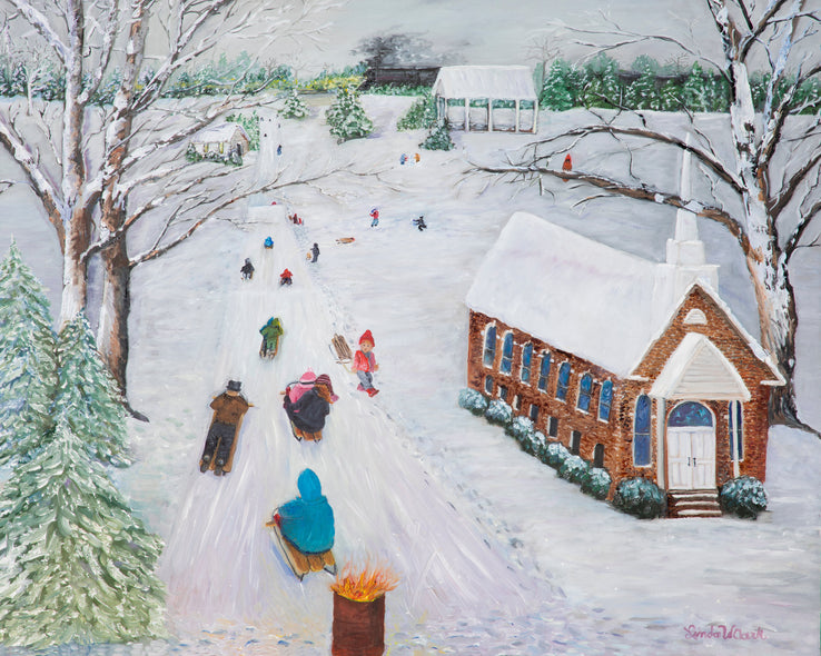 Linda W Clark Title: Sledding