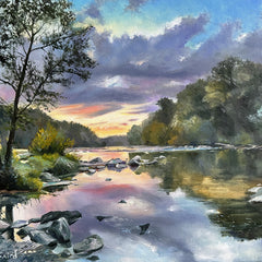 Lois Baird Title: Sunset on the River