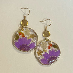 Natalya Khabinsky Title: Purple Celebration Earrings