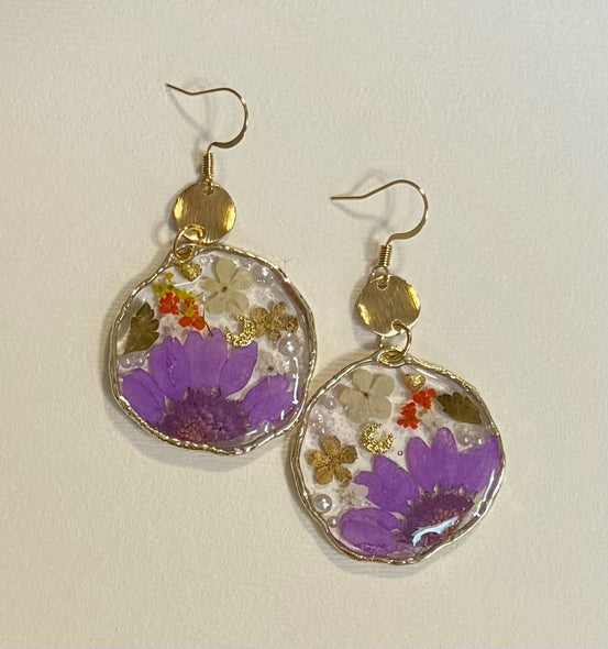 Natalya Khabinsky Title: Purple Celebration Earrings