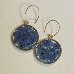 Natalya Khabinsky Title: Blue Flowers Earrings