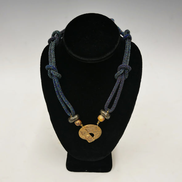 Kossman, Pam Title: Bronze Toggle Necklace