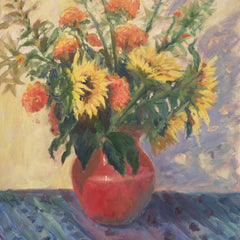 Rosemary Duda Title: Sunflowers and Marigolds