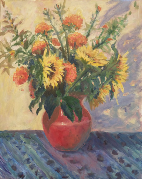 Rosemary Duda Title: Sunflowers and Marigolds