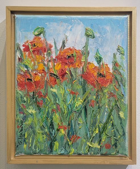 Sally Lawson Title: Close Up Poppies