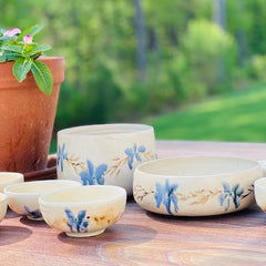 Shalan Dere Title: Floral Dessert Set 7 piece