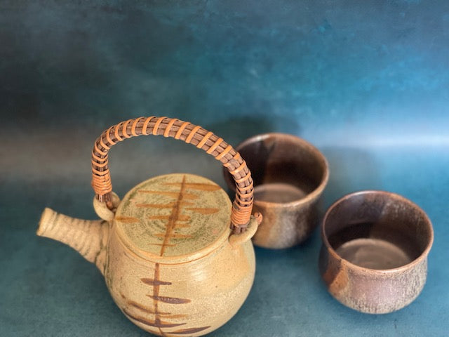 Shalan Dere Title: Pale Green Tea Set 3 piece