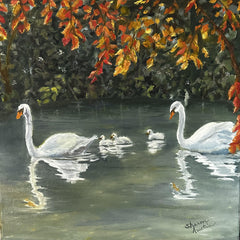 Sharon Austin Title: Five Swans-A-Swimming