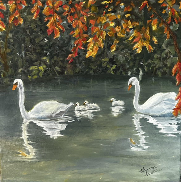 Sharon Austin Title: Five Swans-A-Swimming