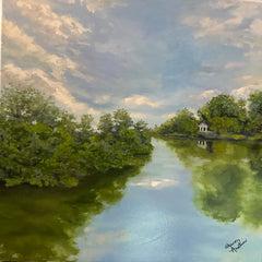 Sharon Austin Title: Summer Reflection Inspired by Lewis Ginter Gardens