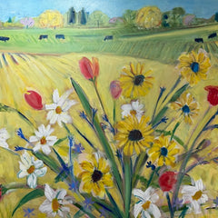 Susan Cary Title: Summer Bouquet and Pastures