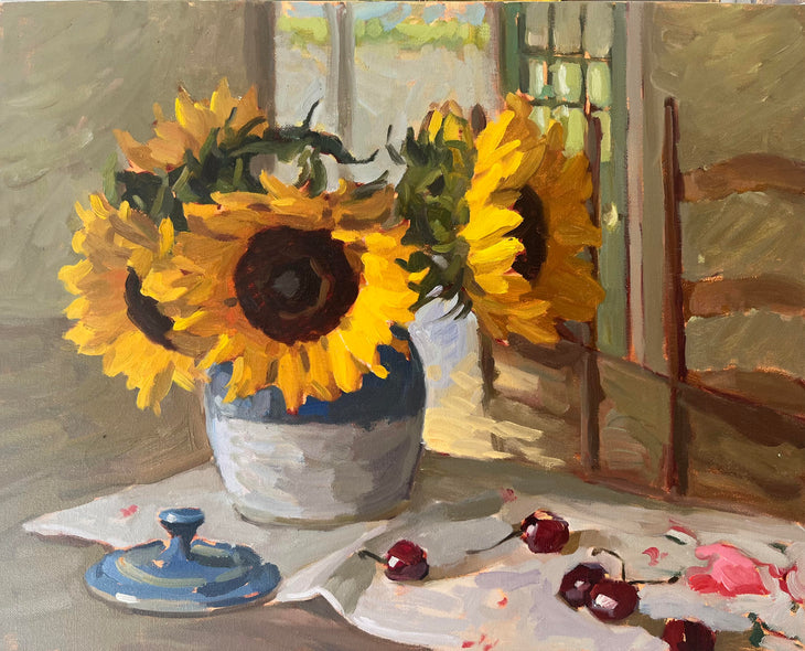 Tsvetelina Sowers Title: Sunflowers in Afternoon Light